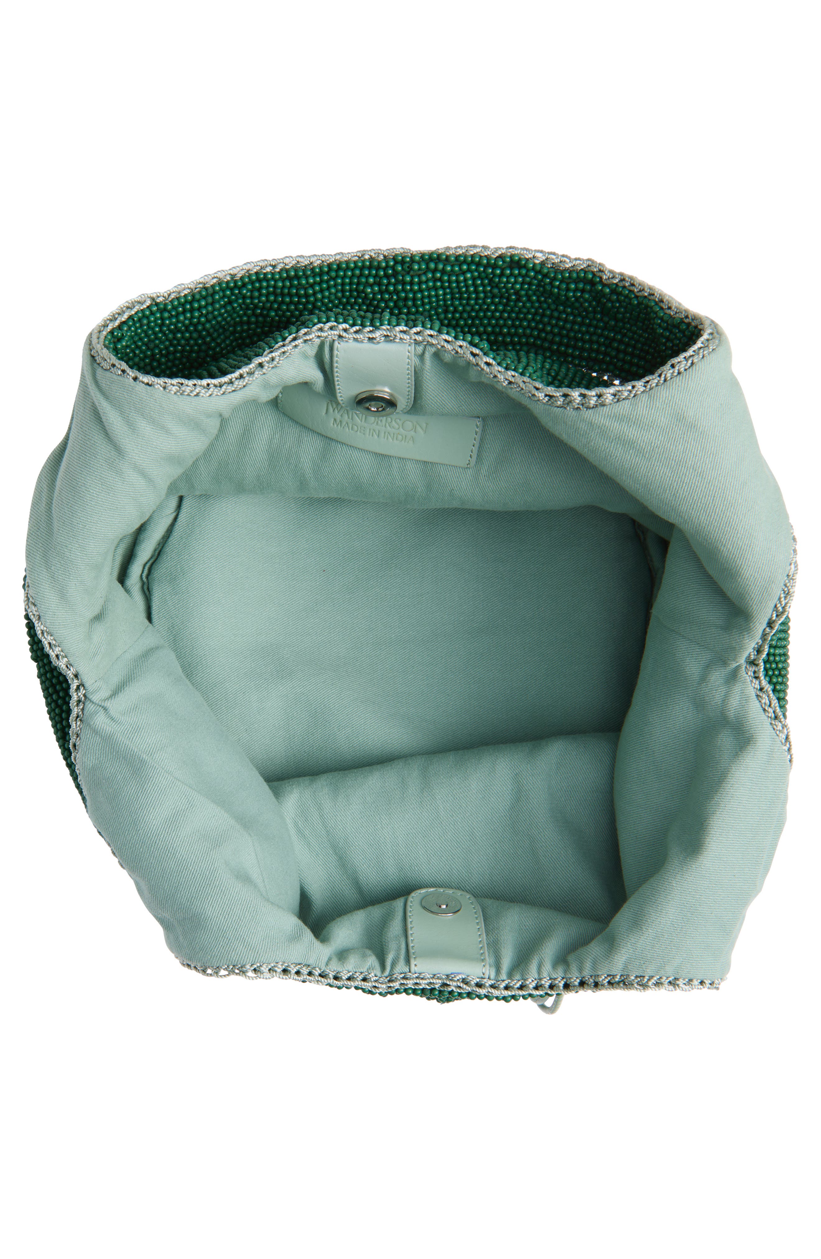 JW Anderson Mini Beaded Shopper Bag, Alternate, color, 