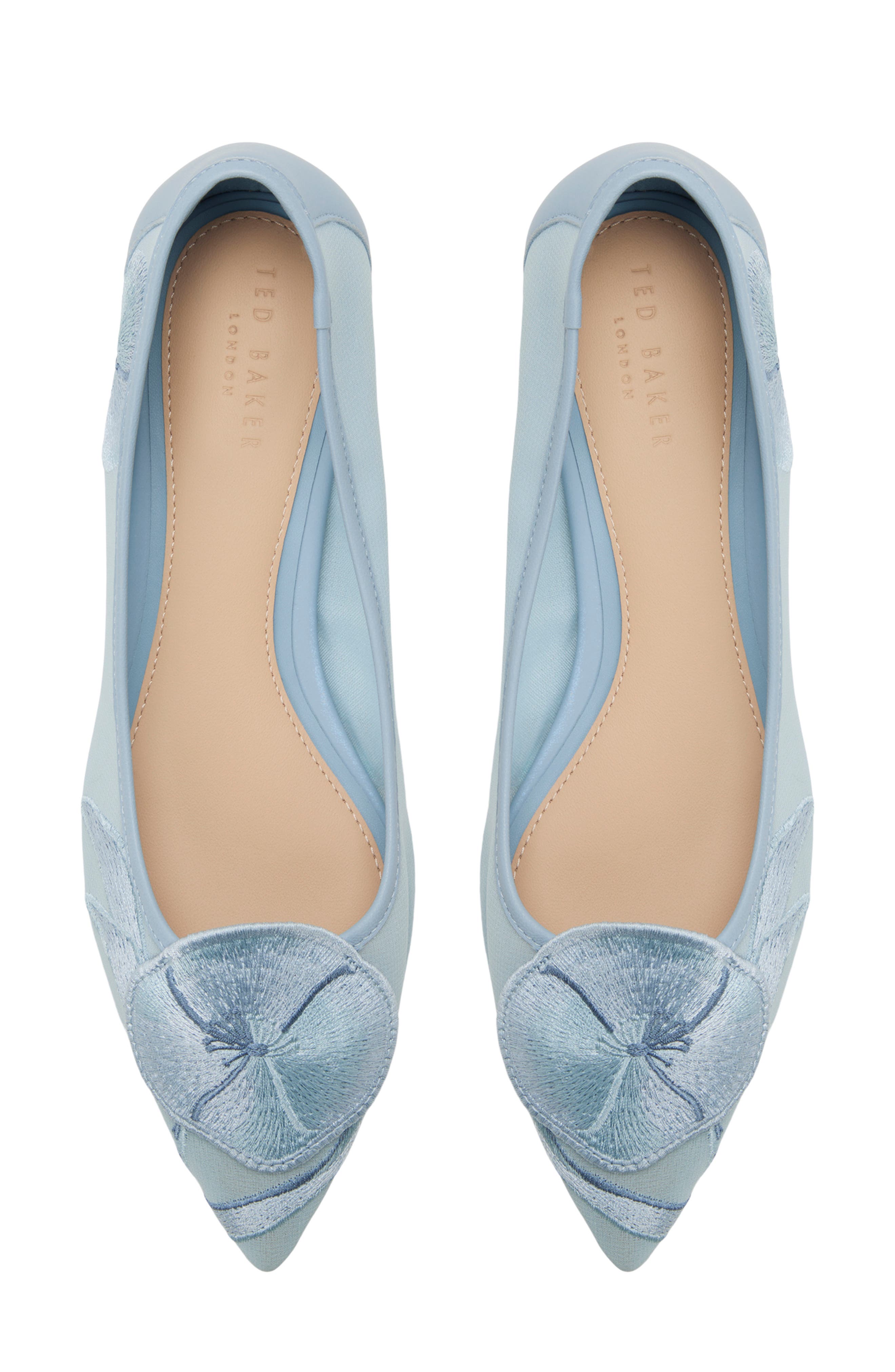 Ella Mae Pointed Toe Flat, Alternate, color, SLATE BLUE