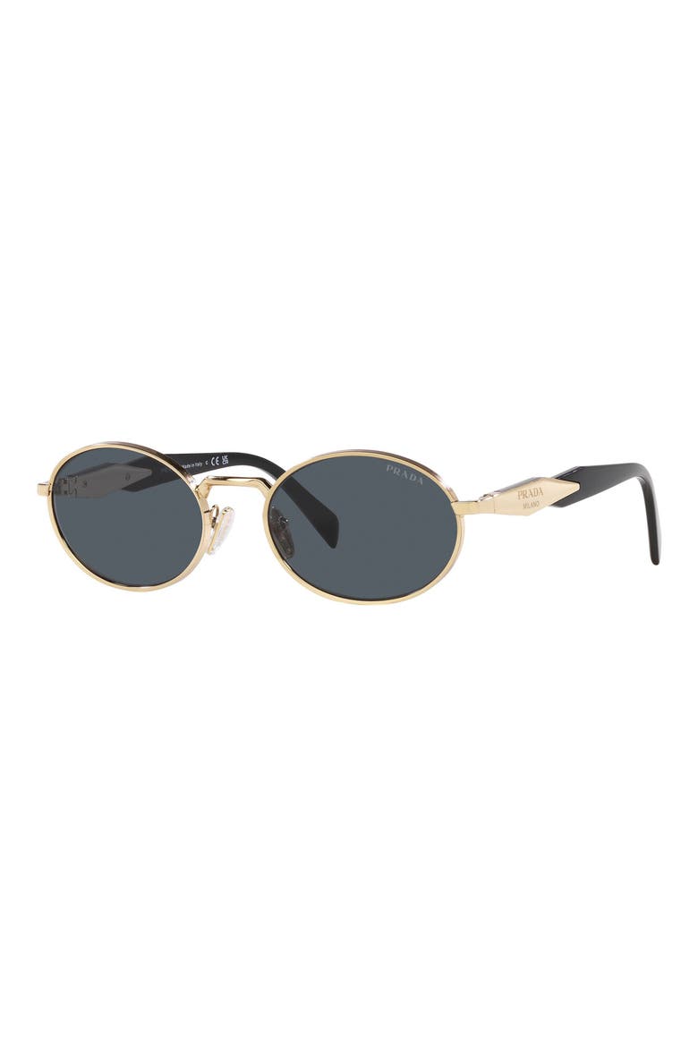 55mm Oval Sunglasses, Alternate, color, DARK GREY