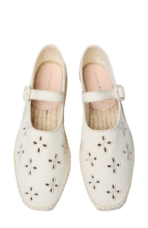 Loeffler Randall Clover Espadrille Mary Jane Flat In Natural