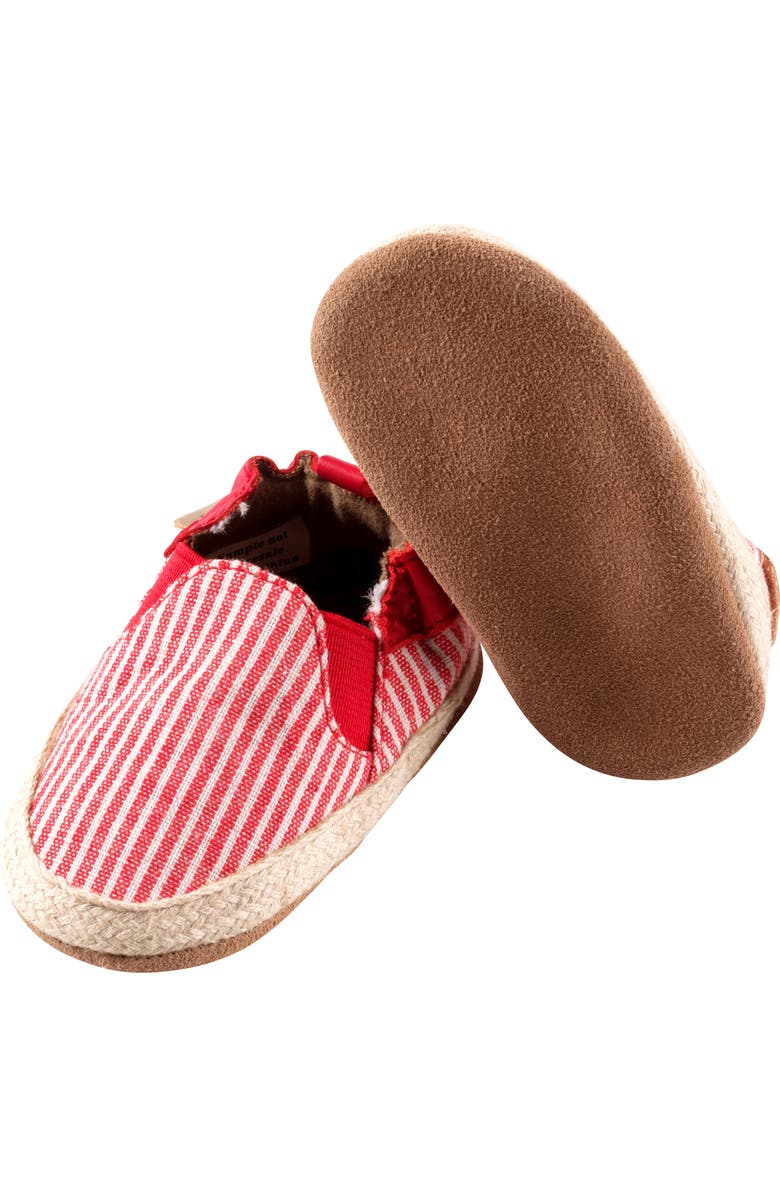 Robeez<sup>®</sup> Waverly Stripe Espadrille Crib Shoe, Alternate, color,