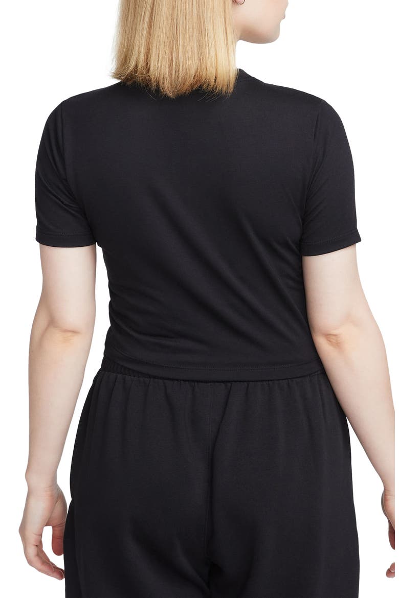 Sportswear Essential Slim Crop Top, Alternate, color, BLACK