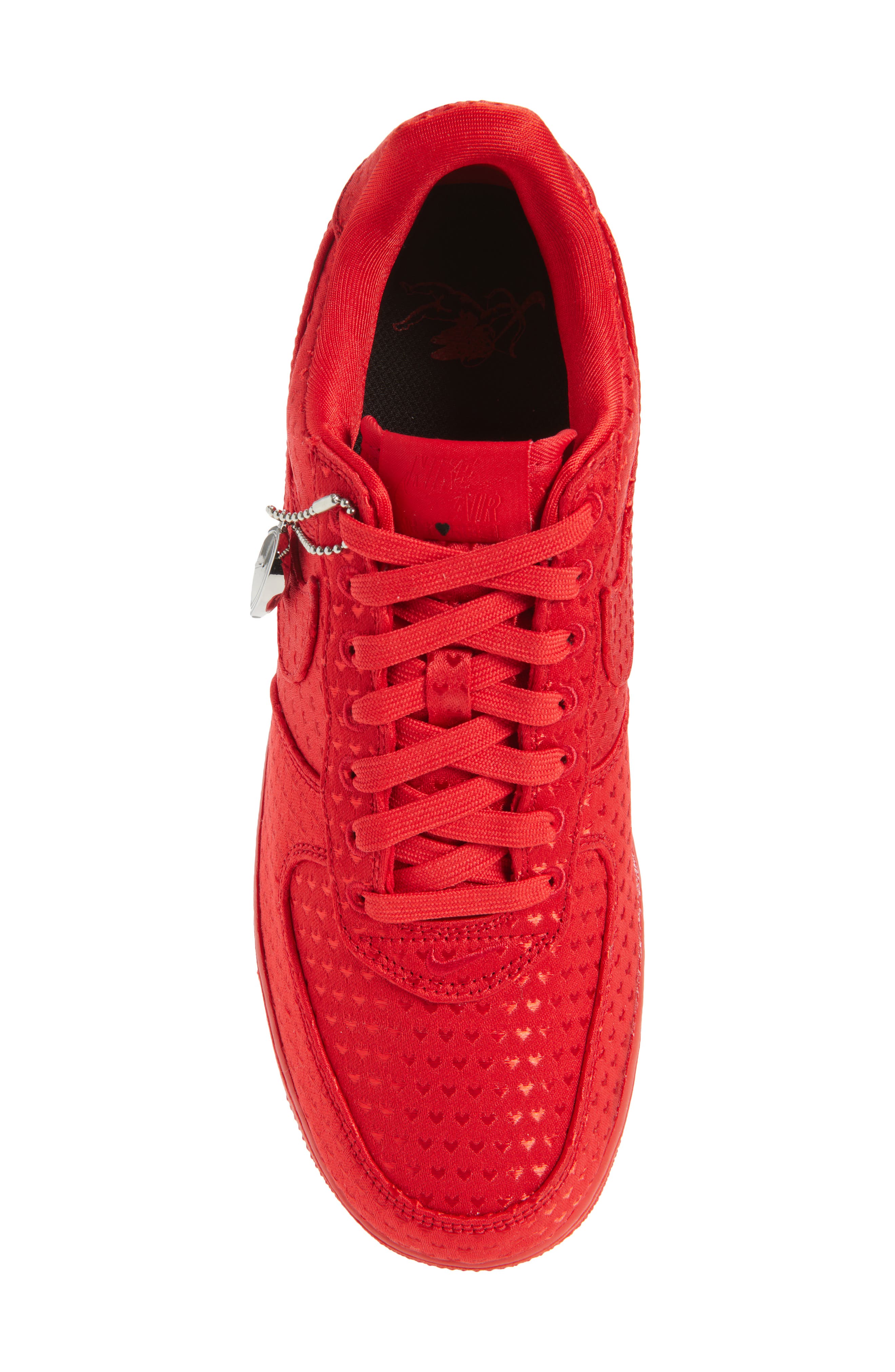 Nike Air Force 1 Retro Basketball Sneaker, Alternate, color, University Red/ Red/ Black