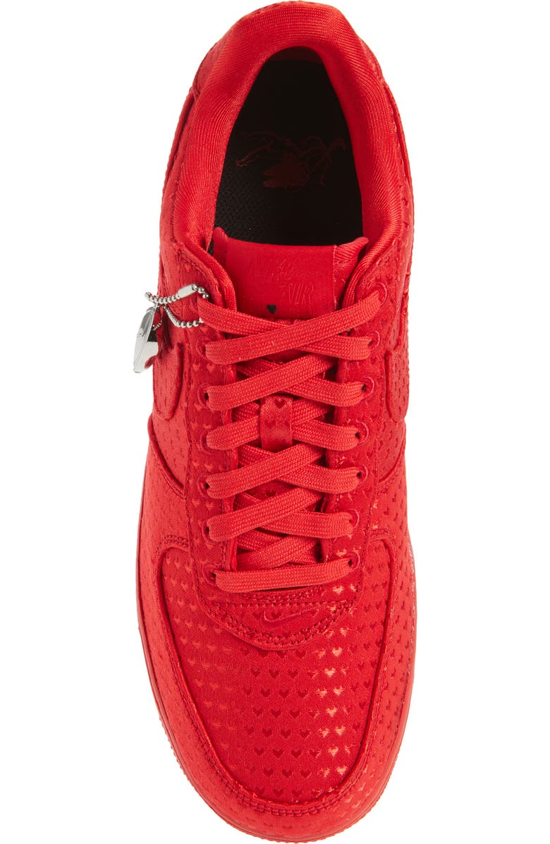 Nike Air Force 1 Retro Basketball Sneaker, Alternate, color, University Red/ Red/ Black