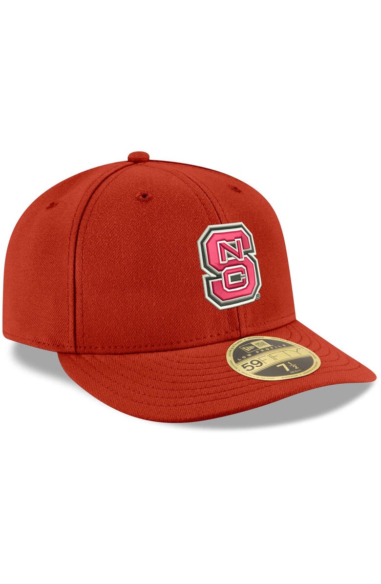 New Era Men's New Era Red NC State Wolfpack Basic Low Profile 59FIFTY Fitted Hat, Alternate, color, 