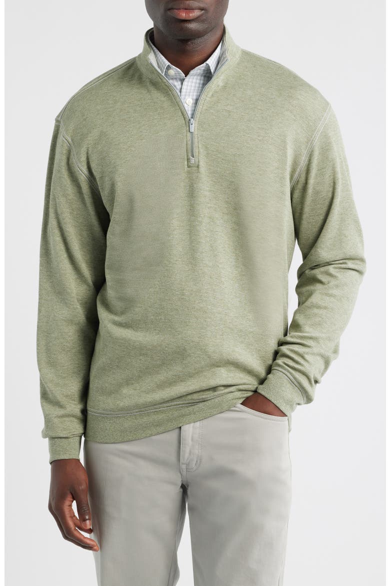 Hanks Quarter Zip Pullover, Main, color, PESTO