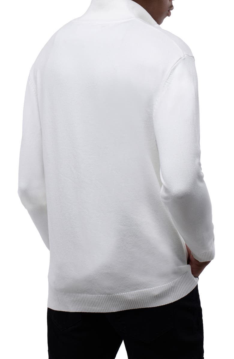 XRAY Quarter Zip Mock Neck Sweater, Alternate, color, Off White