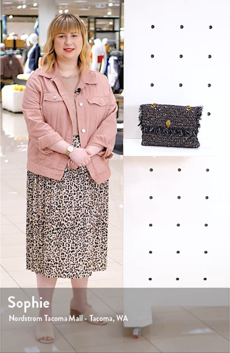 Large Kensington X Tweed Shoulder Bag, sales video thumbnail