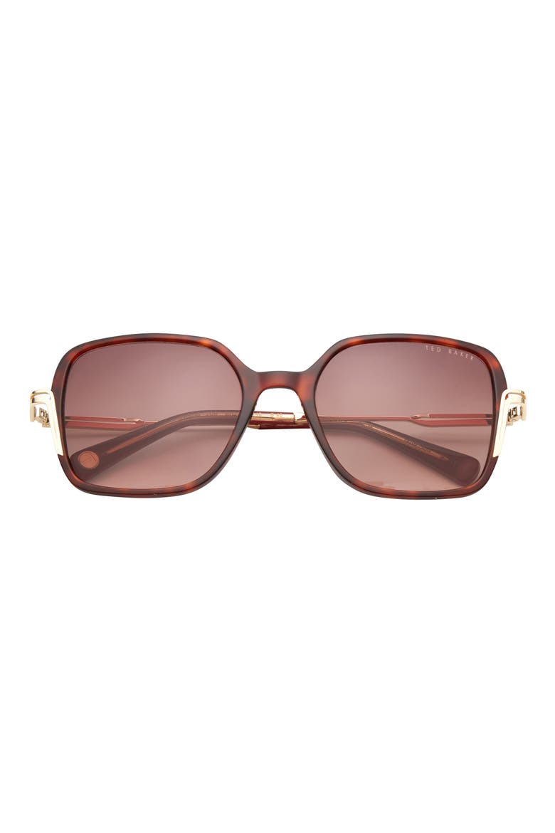 55mm Square Sunglasses, Main, color, TORTOISE