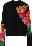 Desigual Ribbed Floral Top