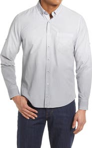 Stone Rose Long Sleeve Stretch Button-Down Shirt