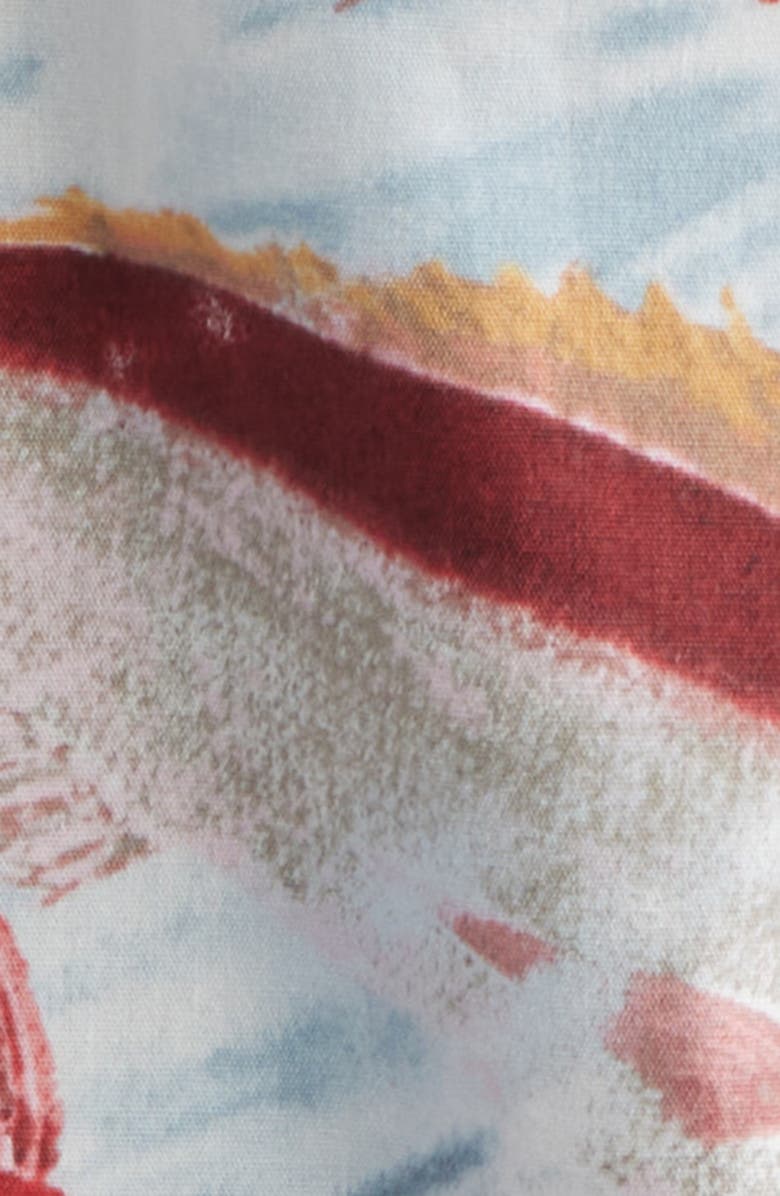 Kahala Micah's Catch Short Sleeve Button-Down Shirt, Alternate, color, Silver Blue