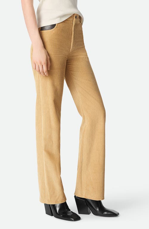 Bottega Veneta Leather Patch Corduroy Pants In Neutral