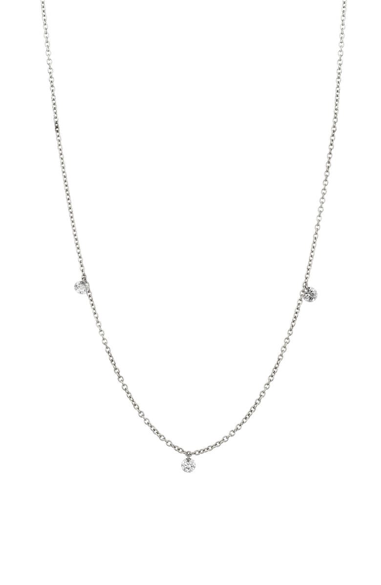 Bony Levy Floating 3-Diamond Necklace, Main, color, 