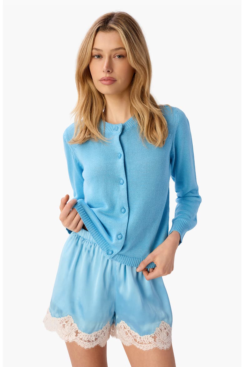 Rufina Crop Cardigan, Alternate, color, BLUE GROTTO