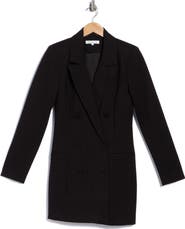 Good American Ponte Double Breasted Blazer Minidress