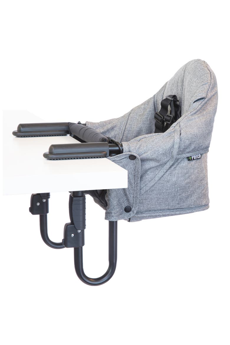 Perch Portable Hook-On Baby Highchair - Compact, Travel-Friendly & Fits Most Tables, Main, color, SALT AND PEPPER