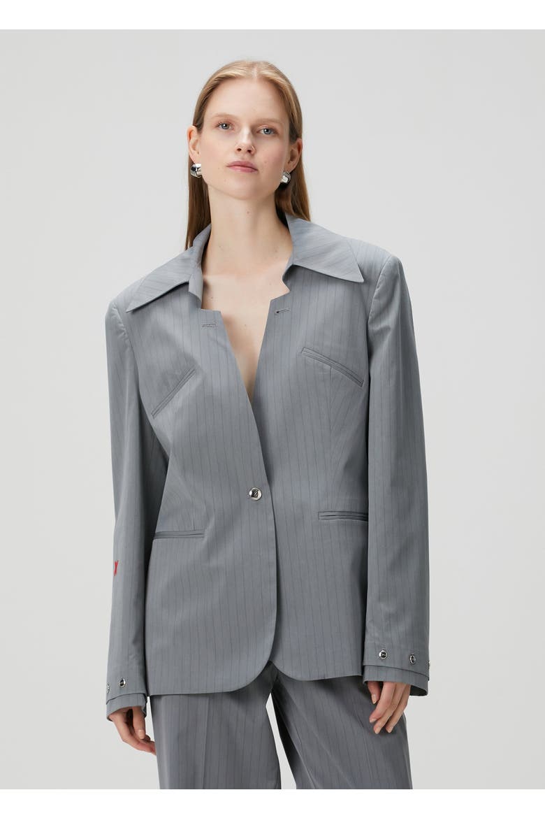 Cotton Woven Jacket, Alternate, color, grey