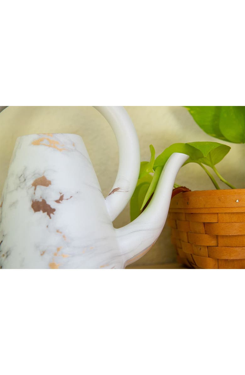 FLORA BUNDA Gold Marble Loop Ceramic Watering Can, Alternate, color, 