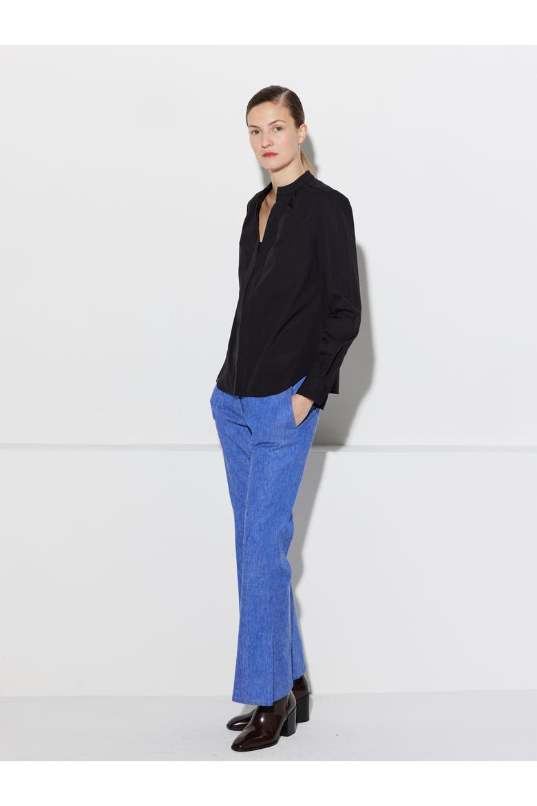 Olympia LONGSLEEVE Longsleeve Poplin Top, Alternate, color, Black