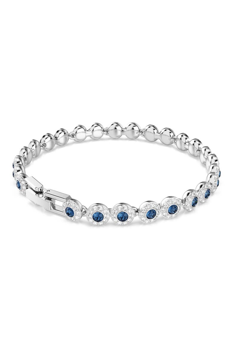 Una Anglelic Tennis Bracelet, Alternate, color, BLUE/ SILVER