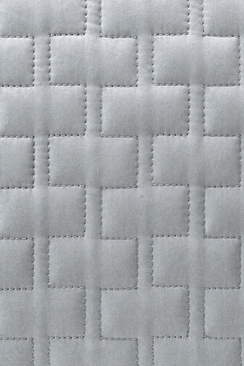 Luxury 100% Viscose Cooling Quilted Brick Coverlet, Alternate, color, Stone