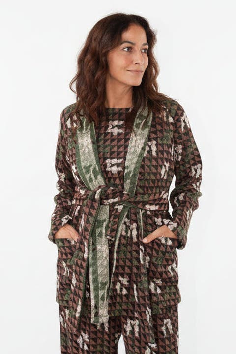 Ryan Wraparound Fitted Robe Jacket