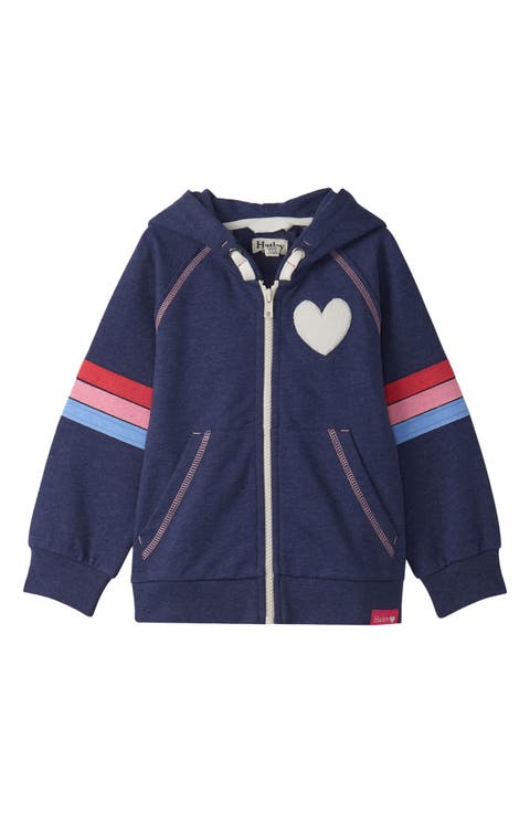Kids' Patriot Zip Front Cotton Blend Hoodie (Toddler, Little Kid & Big Kid)