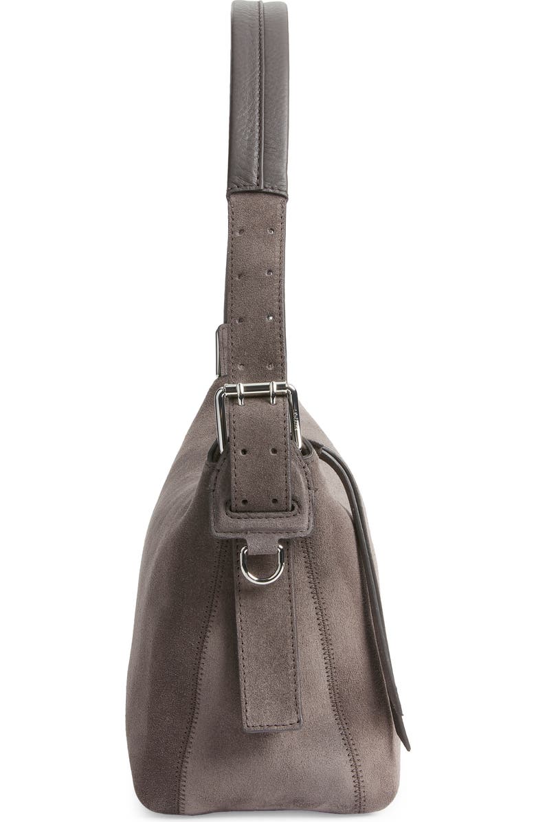 Lemaire Belted Suede Shoulder Bag, Alternate, color, Mink