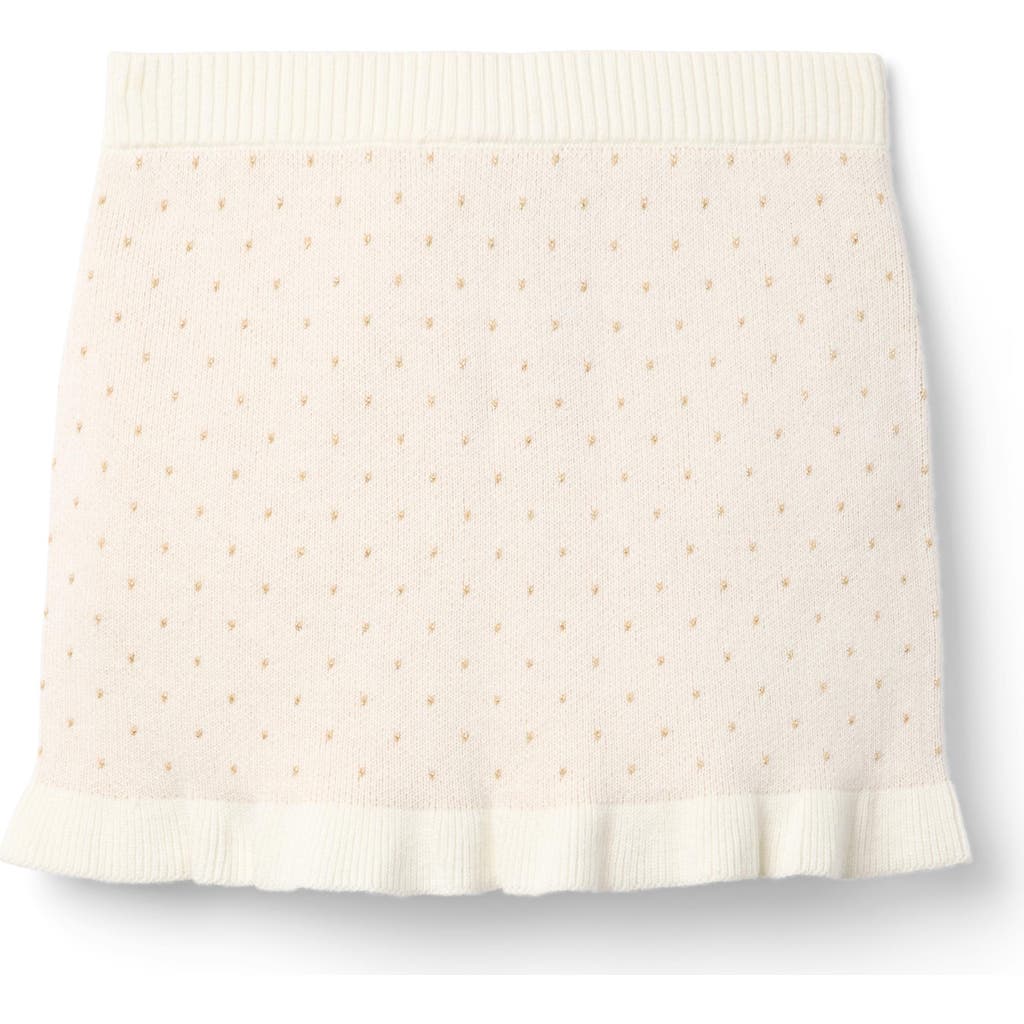 Janie And Jack Sparkle Dot Sweater Skirt In Neutral