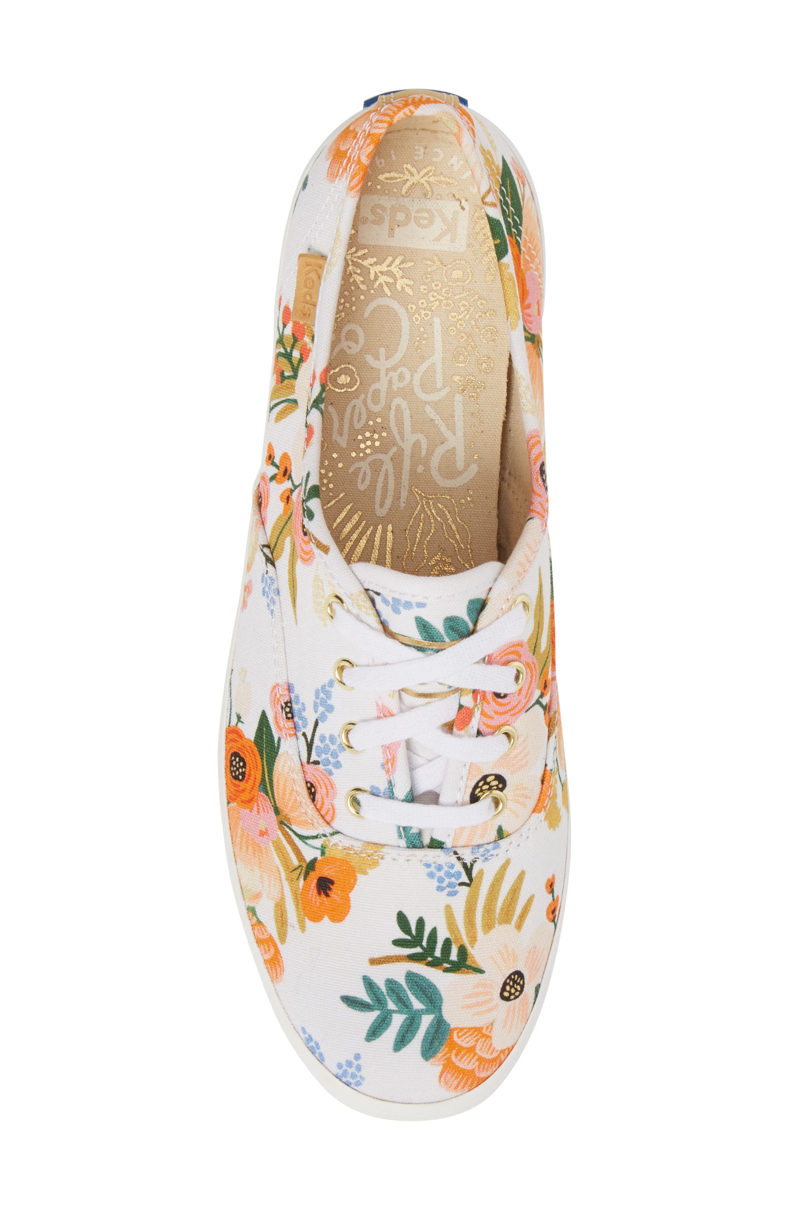 Keds<sup>®</sup> x Rifle Paper Co. Champion Floral Print Sneaker, Alternate, color, 