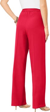 Roaman's Plus Size Wide Leg Bend Over® Pant
