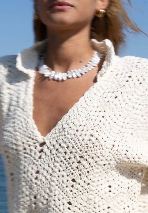 Sccollection Cora Necklace In Metallic