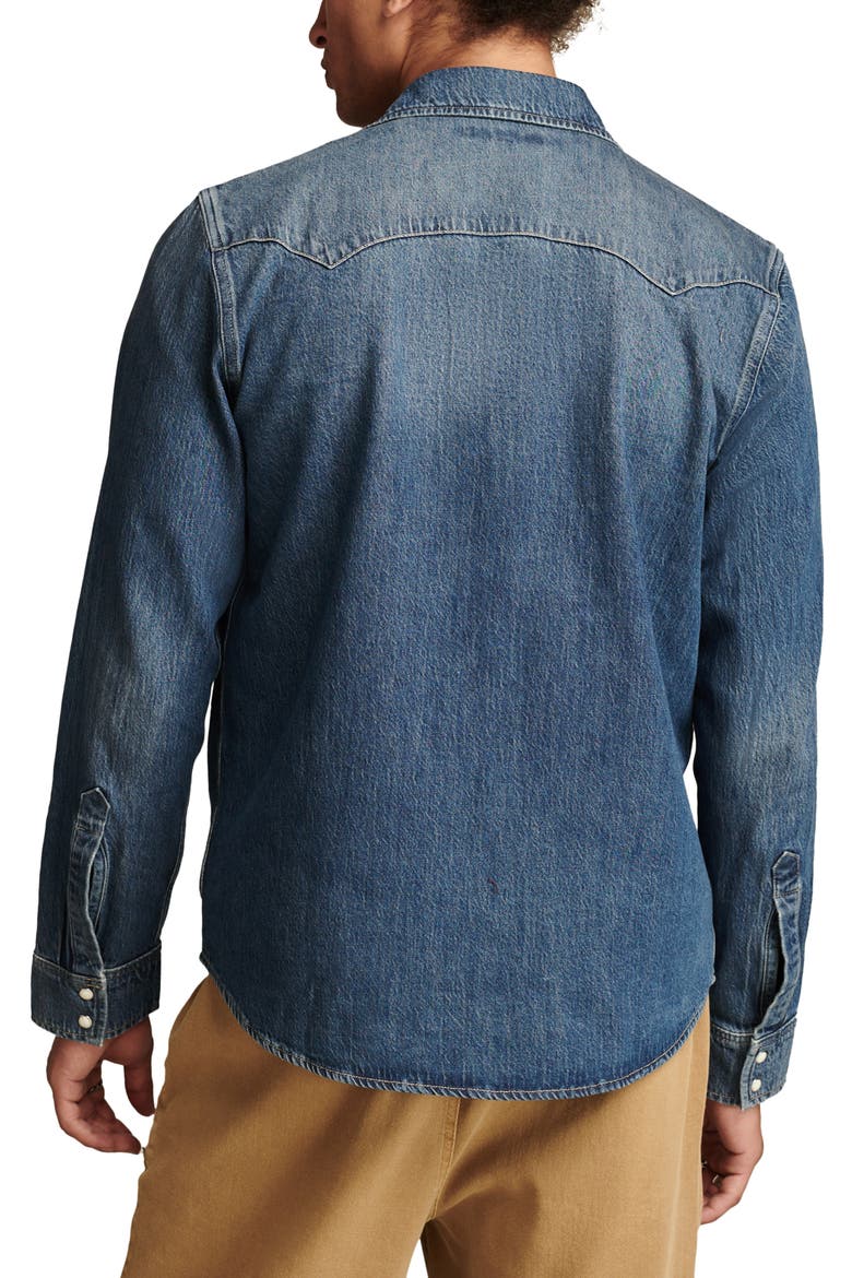 Core Denim Western Snap-Up Shirt, Alternate, color, ANCHOR