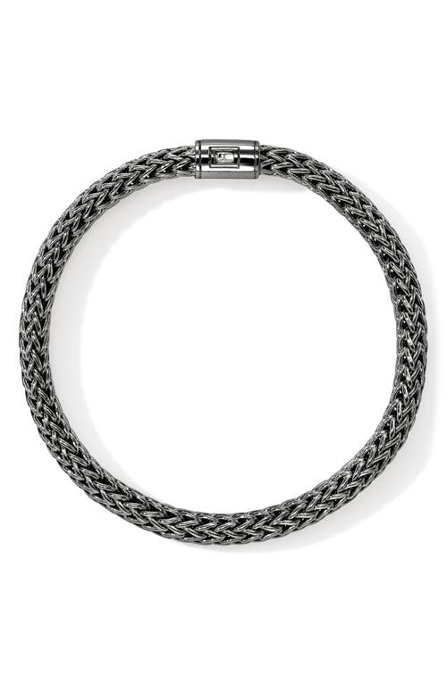 John Hardy Icon Bracelet, Dark Silver, 7.5mm In Metallic