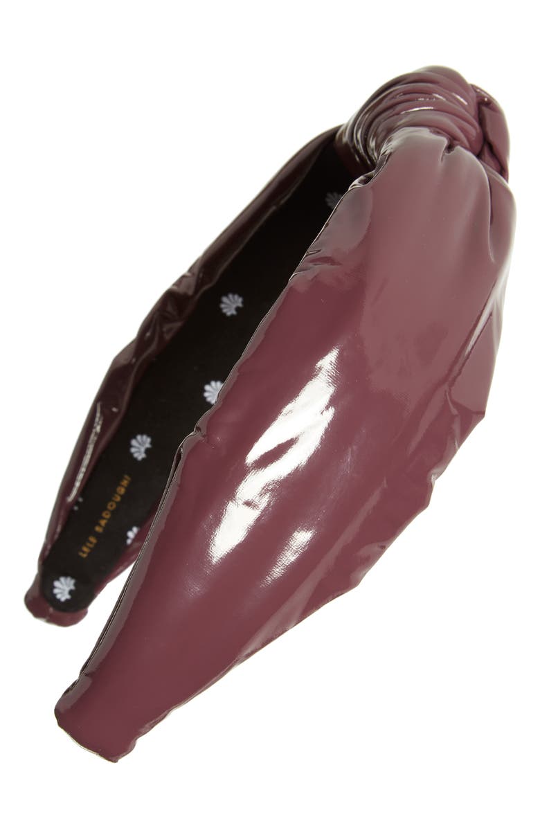 Lele Sadoughi Faux Leather Knotted Headband, Main, color,