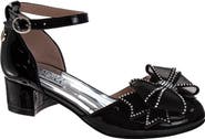 BADGLEY MISCHKA Kids' Star Bow Faux Leather Pump