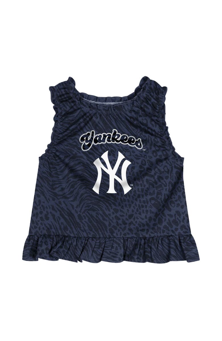 Outerstuff Infant  Navy New York Yankees Playground Dress & Bloomers Set, Alternate, color, Navy