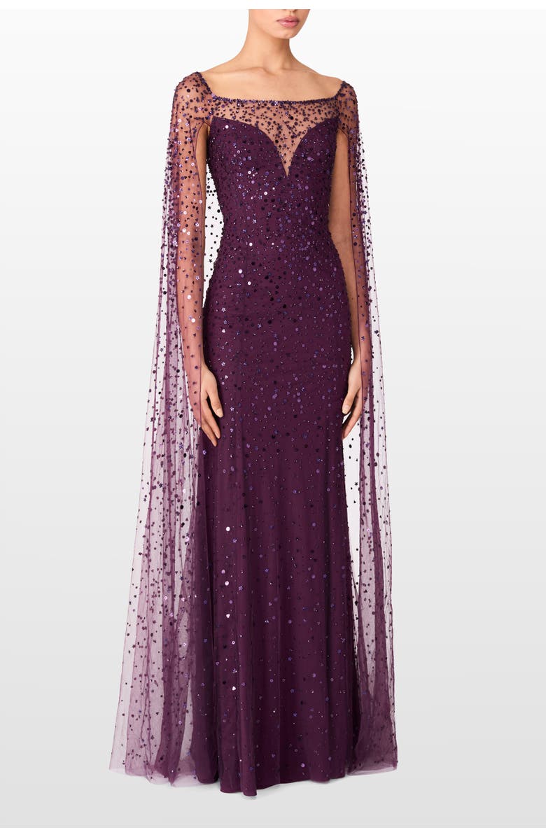 Jenny Packham Roman Dress, Alternate, color, Purple Muscadine
