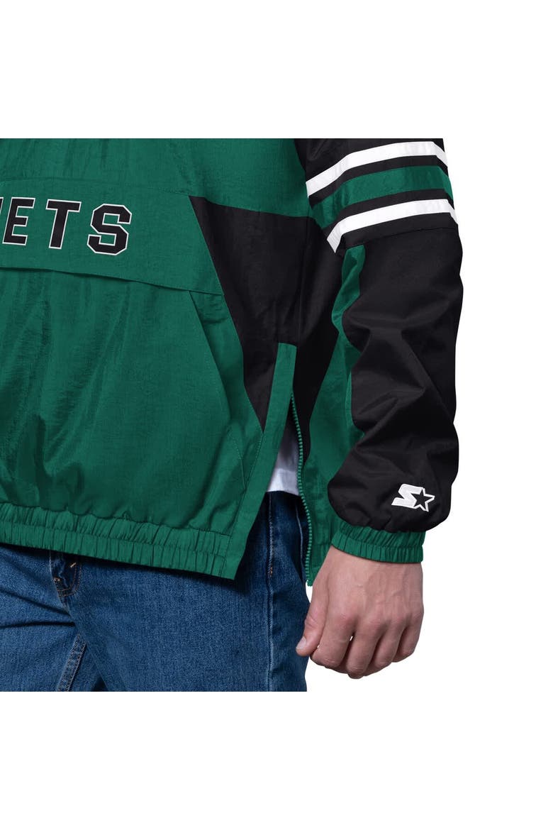 Men's Starter Green New York Jets Prospect Half-Zip Pullover, Alternate, color, Green