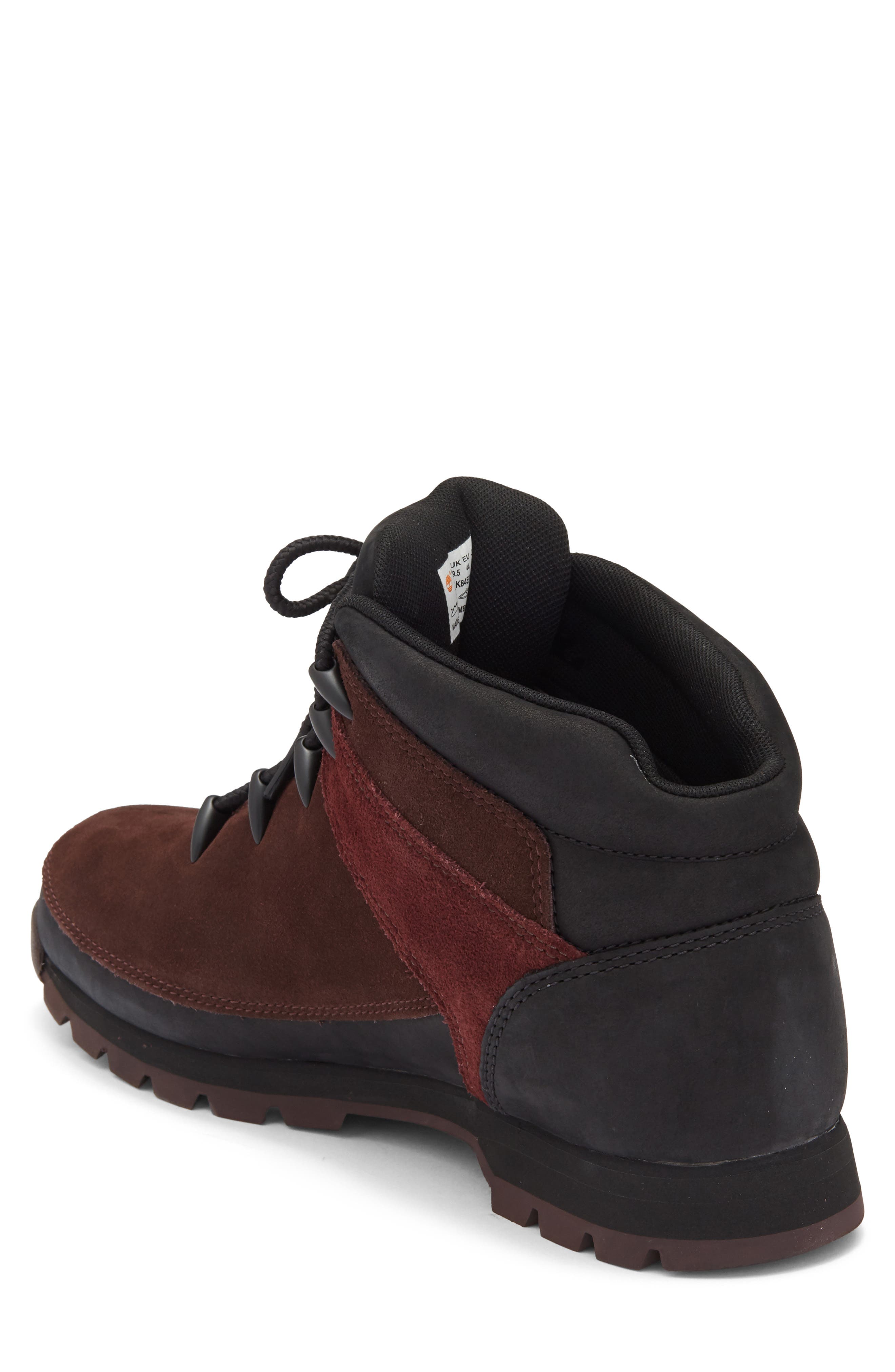 Timberland Euro Spring Mid Hiking Boot, Alternate, color, Dark Brown Suede