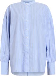 AllSaints Ana Stripe Cotton Button-Up Shirt