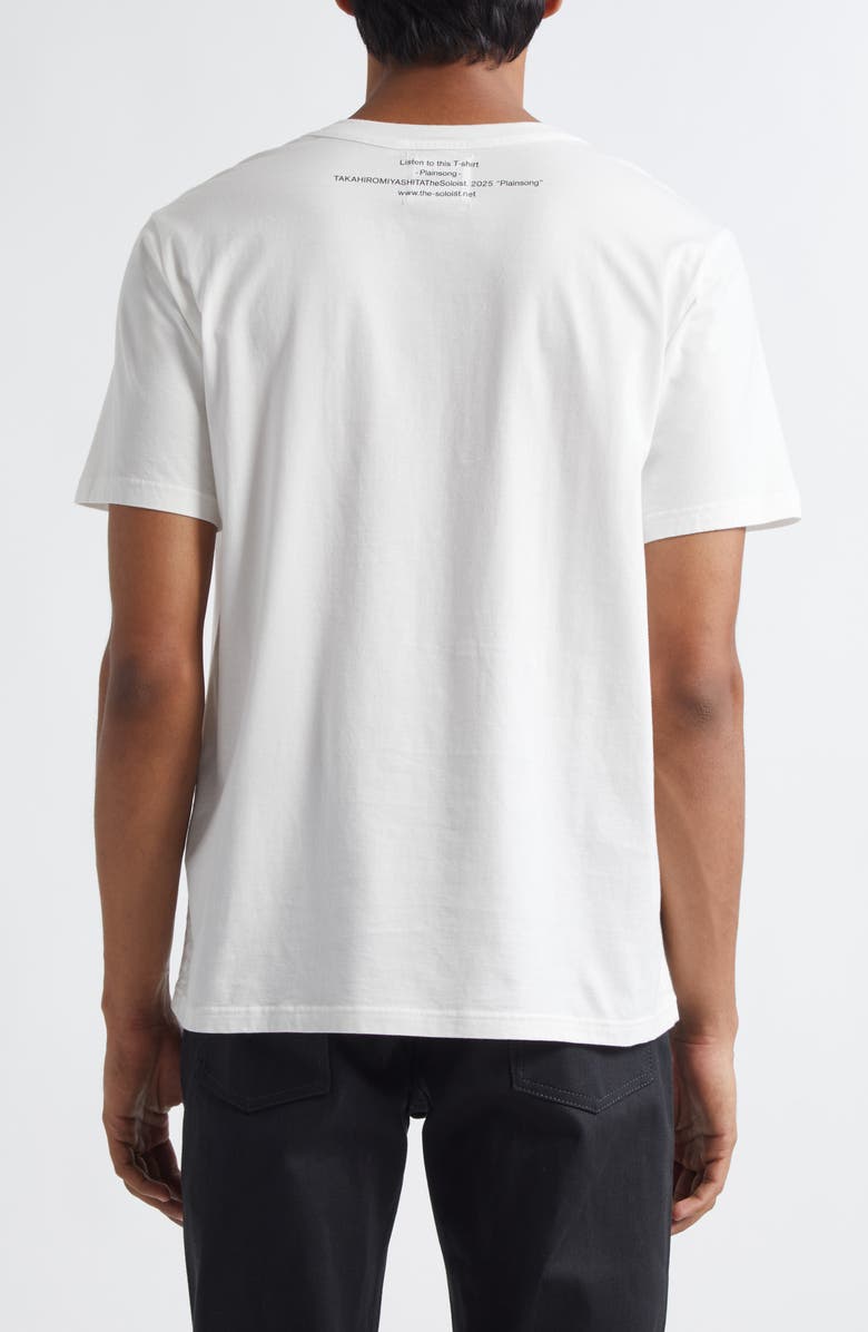 TAKAHIROMIYASHITA TheSoloist. Plainsong Graphic T-Shirt, Alternate, color, White