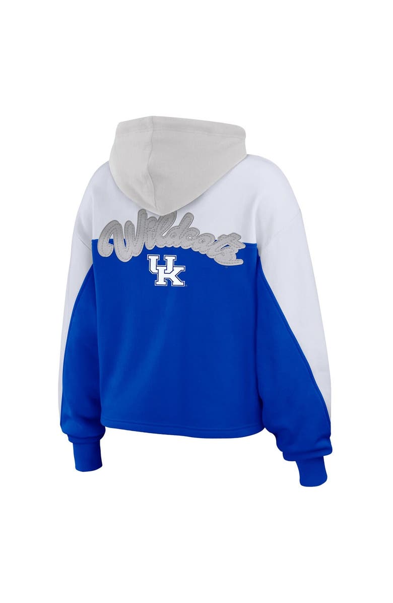 WEAR by Erin Andrews Women's WEAR by Erin Andrews Royal Kentucky Wildcats Color-Block Full-Zip Hoodie, Alternate, color, 