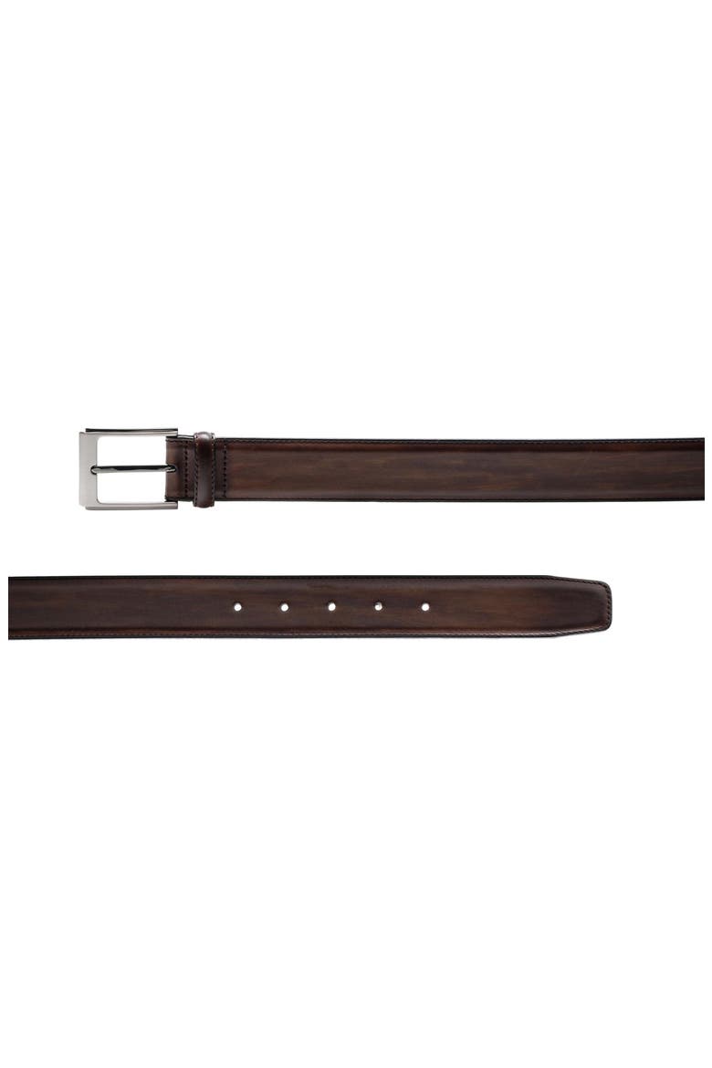 Vega Leather Belt, Alternate, color, TABACO