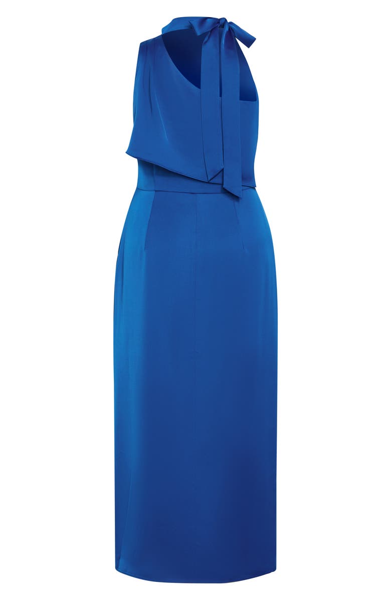 City Chic Modern Love Pleated Sleeveless Maxi Dress, Alternate, color, Blue