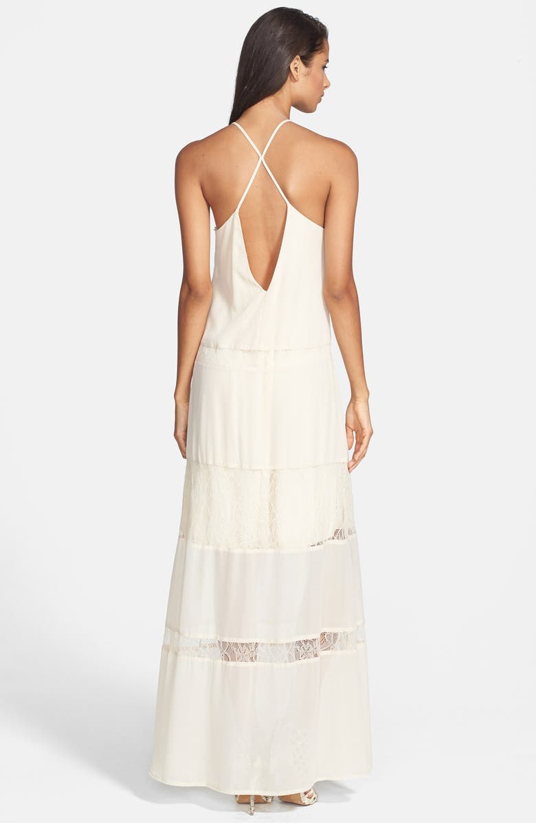 ASTR the Label ASTR Lace Inset Maxi Dress, Alternate, color,