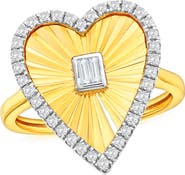 SIMONA Cubic Zirconia Heart Ring