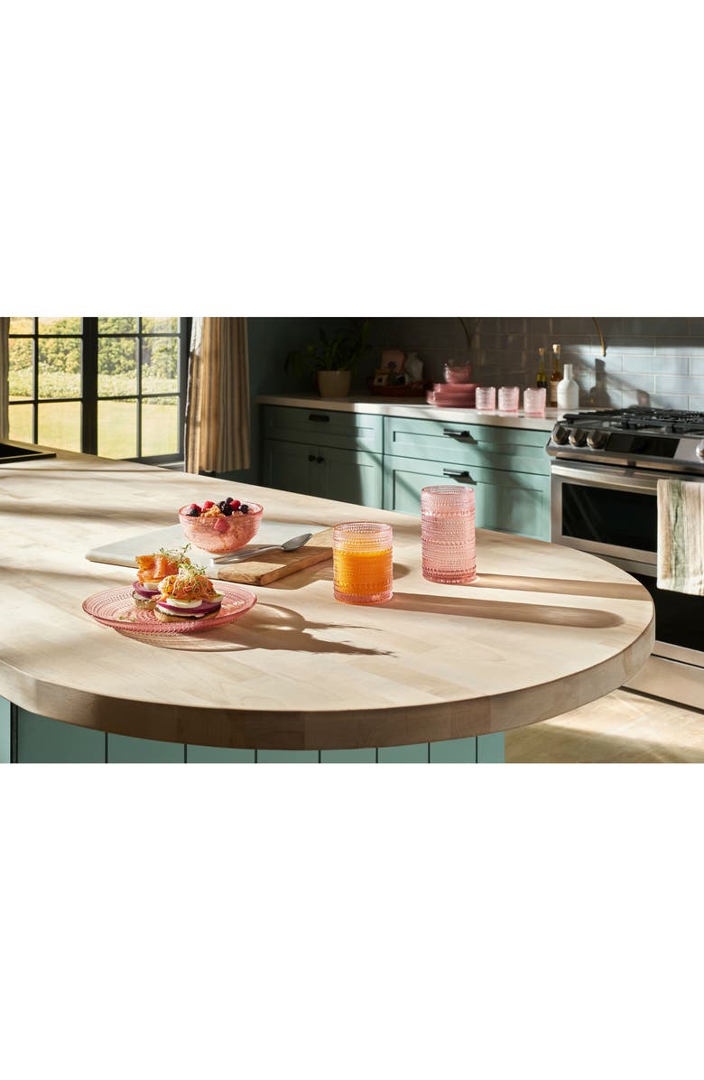 Fortessa Jupiter Set of 4 Iced Beverage Glasses, Alternate, color, Pink