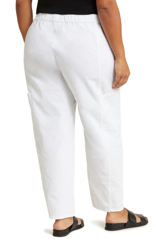 EILEEN FISHER EILEEN FISHER STRETCH ORGANIC COTTON & HEMP ANKLE LANTERN CARGO PANTS